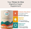 YayDay Super Digestive Powder: Digestive Enzymes + Prebiotic Fiber + Magnesium