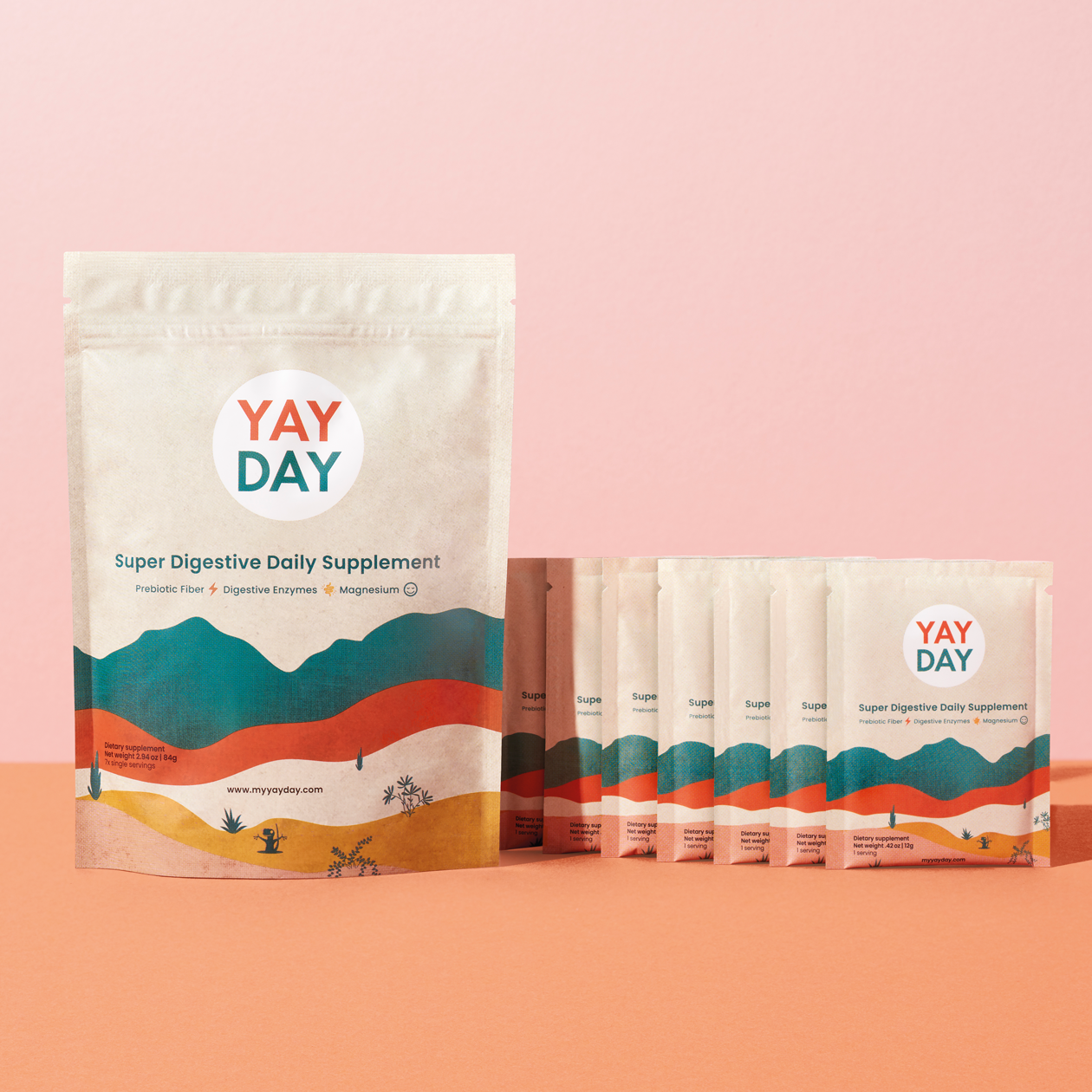 YayDay Super Digestive Daily Supplement. 7 Day individual packs. 